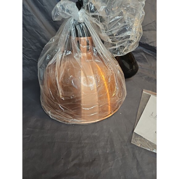 Hanging Food Heat Lamp Overhead Food Warmer Copper Finish Retractable (Dia 29cm) - Picture 2 of 10